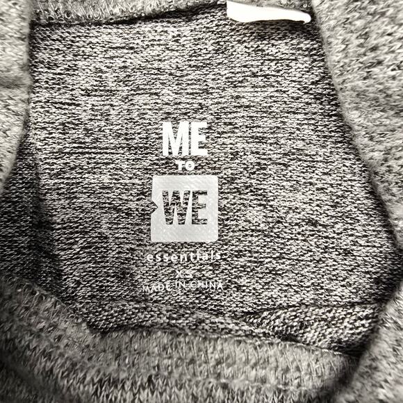 NEW NWT Women's Me to We "Essentials" Gray Knit Turtle Neck Crop Top | Size XS - Picture 7 of 8